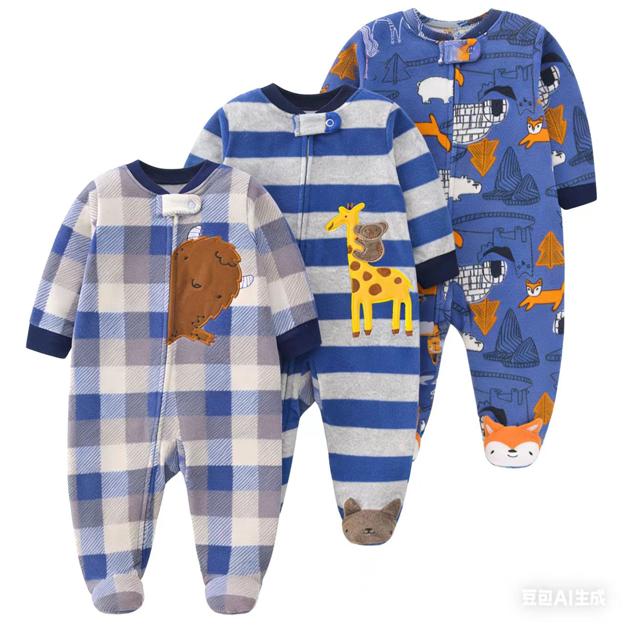Baby Products Brand - 2026 Unisex Baby-Strampler aus Fleece-Stoff für