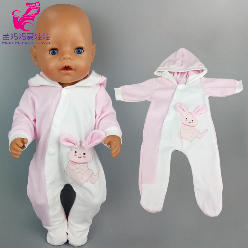 Baby Products Resale - Puppenkleidung, 43 cm, Baby-Neugeborenenpuppe, Kapuzen-Strampler für