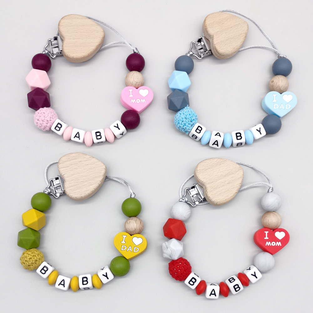 Baby Products For Gift - Anpassbare personalisierte Name Baby Beißring Schnuller