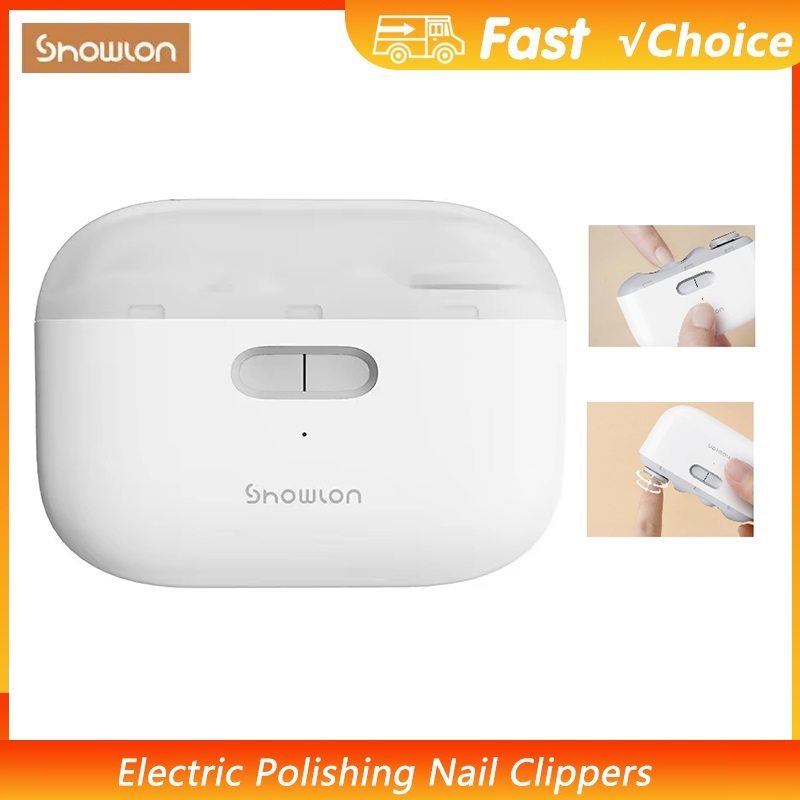 Baby Nail Trimmer Electric - Youpin Showlon Elektrischer Polier-Nagelknipser, automatischer Nagelschneider,